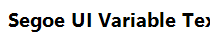 Segoe UI Variable Text